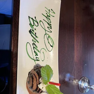 Complimentary Birthday  treat !