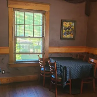 Cozy dining room we were in