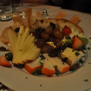 Artisan cheese plate