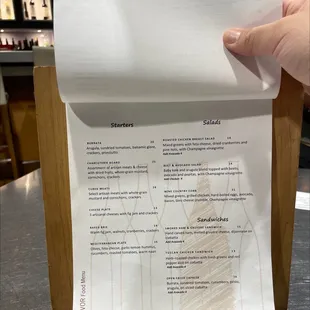 food menu