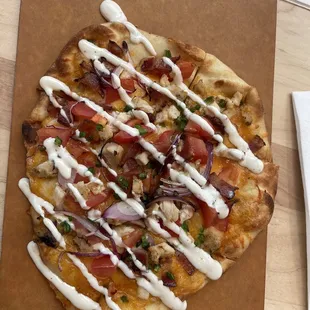 Chicken-bacon-ranch flatbread, $15