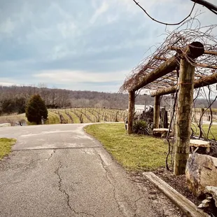the entrance to the winery