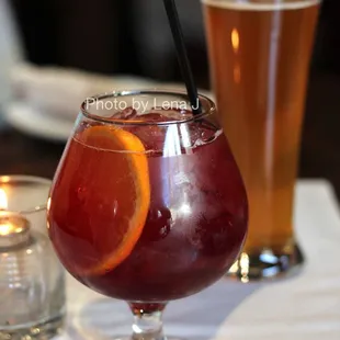&quot;Zurra&quot; Sangria ($10/glass) - house made Zurra Sangria served with Fresh Fruit
