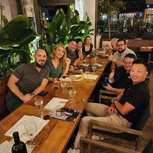 VINOPOP community enjoying a winemaker led tasting in Laguna Beach