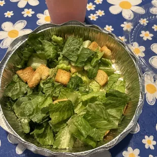 This is a Large according to them....more like a side salad and this coat $9.  Not even any cheese on it.