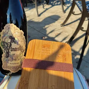 My favorite yelp container for cheese with the Symphonia wine