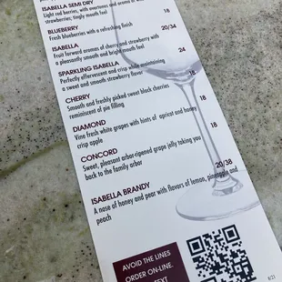 Wine List