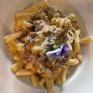Homemade Caserecce Carbonara