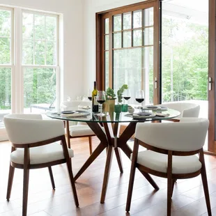 This mid-century modern design by Canadel is on display in our showroom.