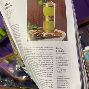 Retro mag with recipe