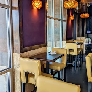 the interior of a restaurant