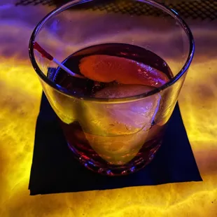 Old fashioned cocktail