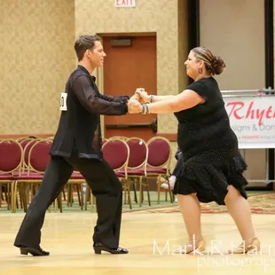 Dancing at competition