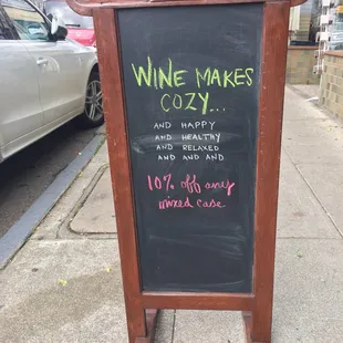 Curbside Sign