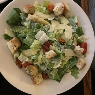 Caesar Salad - Fresh made Caesar dressing, romaine, Parmesan, focaccia croutons, &amp; roasted tomato.