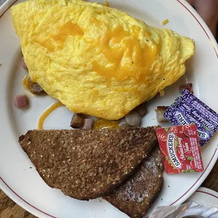 Meateater Omelet PACKED with meat