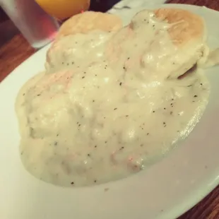 Biscuits &amp; gravy- very good