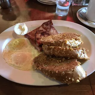 Vintage French Toast, Meat & Eggs