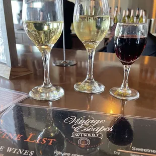 Wine flight $9