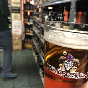 Enjoying Fat Heads bumble berry on tap at VE. So many beers !