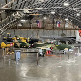 First hangar with aircraft displayed that do fly