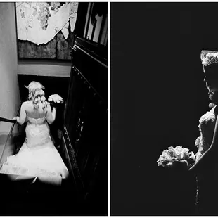 Bride in the wine cellar at Vintage Gardens. http://dawnkellyphotography.com/vintage-gardens-modesto-wedding-marsha-kevin/