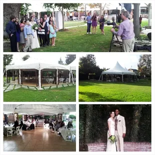 A composite of our Vintage Gardens Sunday wedding!