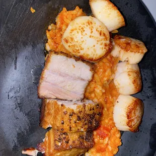 Pork Belly and Scallops