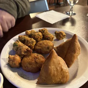 a plate of food on a table