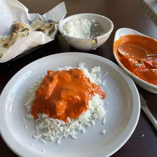 Chicken Tikka Masala and Naan