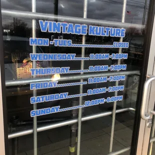 Incorrect &amp; inconsistent hours.