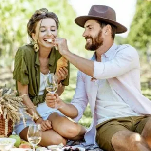 Picnic for two in the vineyard