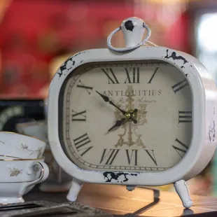 Small antique distressed clock