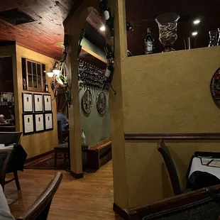 Inside restaurant
