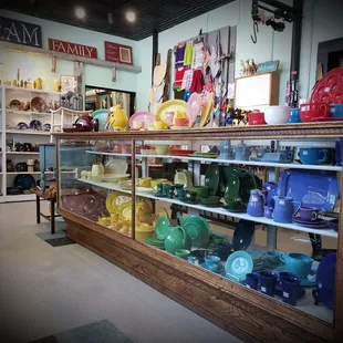 An ever changing array of Fiestaware by Homer Laughlin