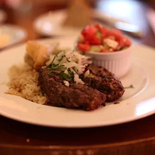 a plate of food on a table