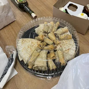 Lunch from Rancheros Mexican restaurant.