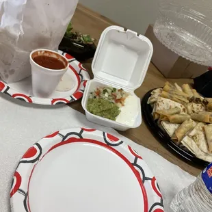 plates of food on a table