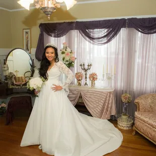 In one of the bridal rooms. This is a throwback because the royal wedding has me all nostalgic.