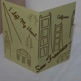 San Francisco theme wedding invitation set 2