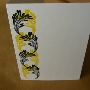 Letterpress swirly design by Vintage Script Press