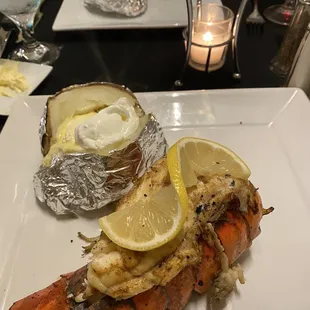 Lobster grilled on a Hasty Bake was flavorful and rich.