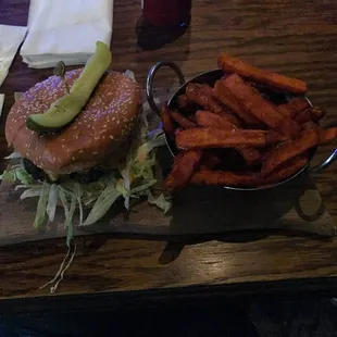 $5 Burger Night and sweet potato fries