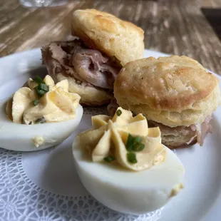 Biscuits and Deviled Eggs