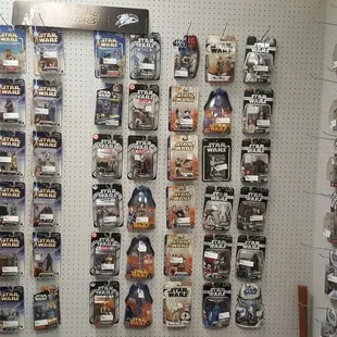 Several Star Wars booths, both vintage and modern