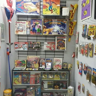 Full booth dedicated to vintage Spider-Man