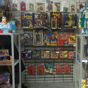 Full booth dedicated to Superman and Batman