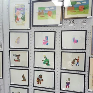 Animation cels and production artwork