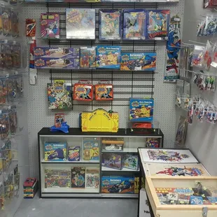 Full booth dedicated to vintage Kenner Super Powers
