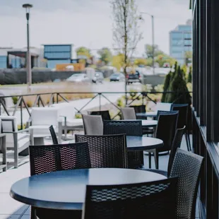 Outside dog friendly patio!